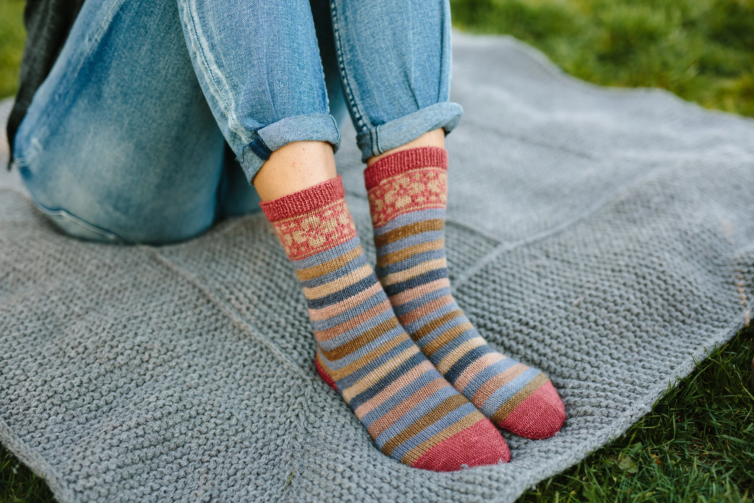 Saxe Point Colorwork Socks Knitting Pattern — Andrea Rangel